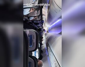 She can't wait to get home and gets naked on the plane.